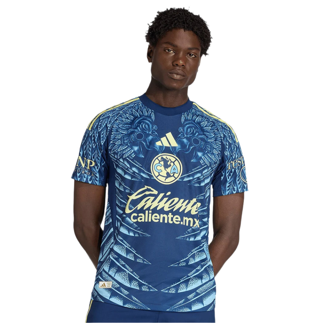 adidas K. Alvarez Men's Club AmÃ©rica 25/26 Authentic Away Jersey (Blue)