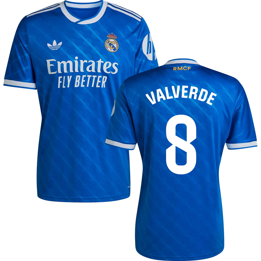 Real Madrid CF Third #8 VALVERDE Jersey 2025/26 Adults