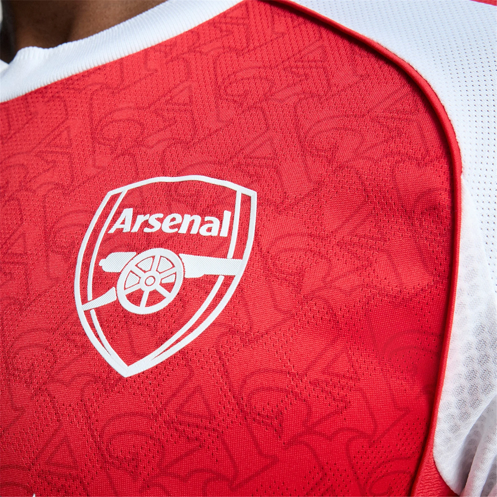 adidas Bukayo Saka Arsenal FC Authentic Home Jersey 25/26 w/ EPL Patch (Better Scarlet/White)