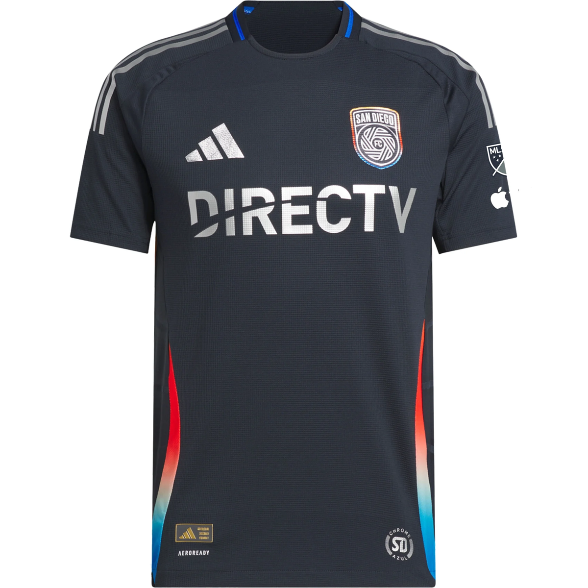 adidas Jasper LÃ¶ffelsend San Diego FC Authentic Home Jersey w/ MLS + Apple TV Patches 25/26 (Night Navy)