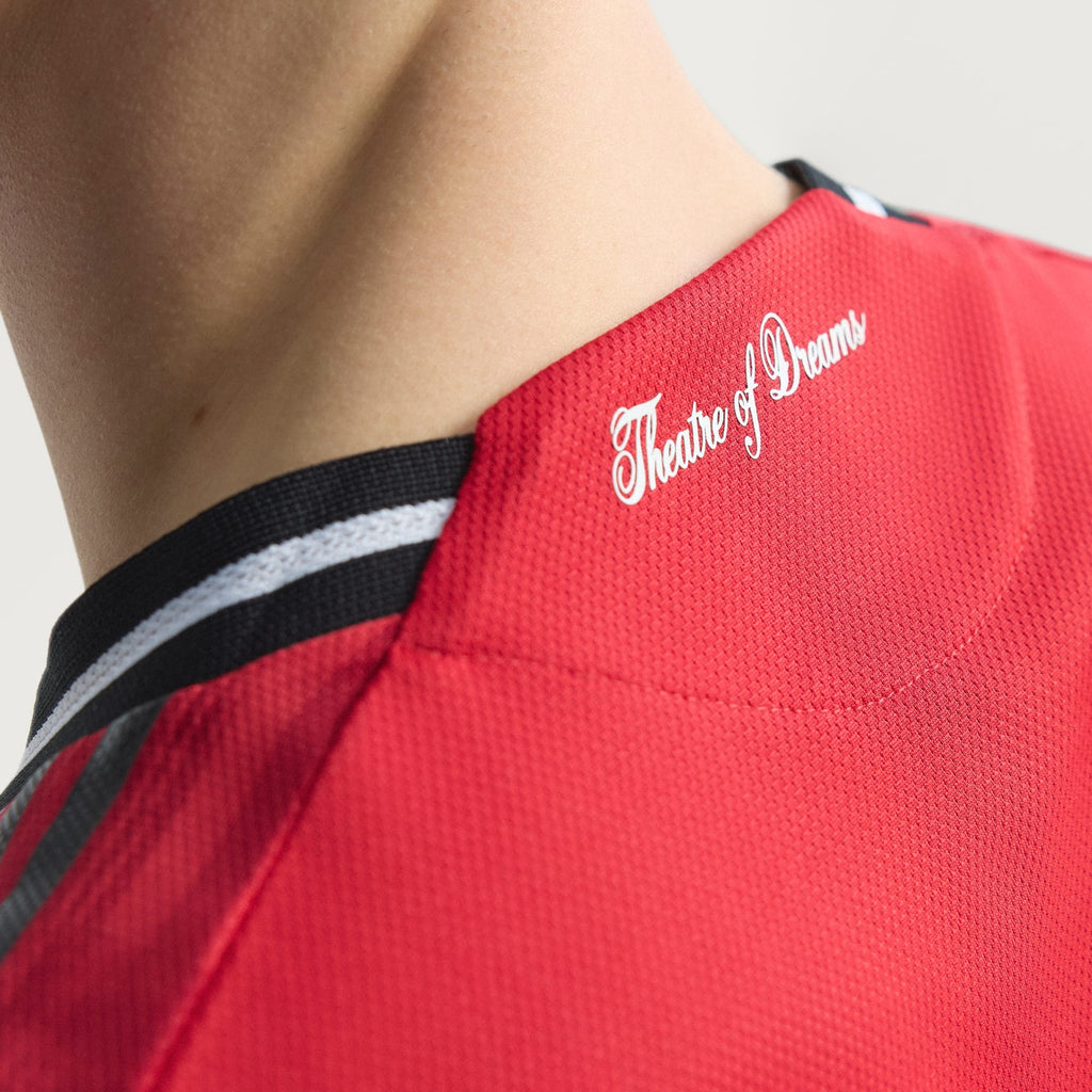 adidas Mbeumo Men's Manchester United Authentic Home Jersey 25/26 w/ NRFR + EPL Patch (Red)