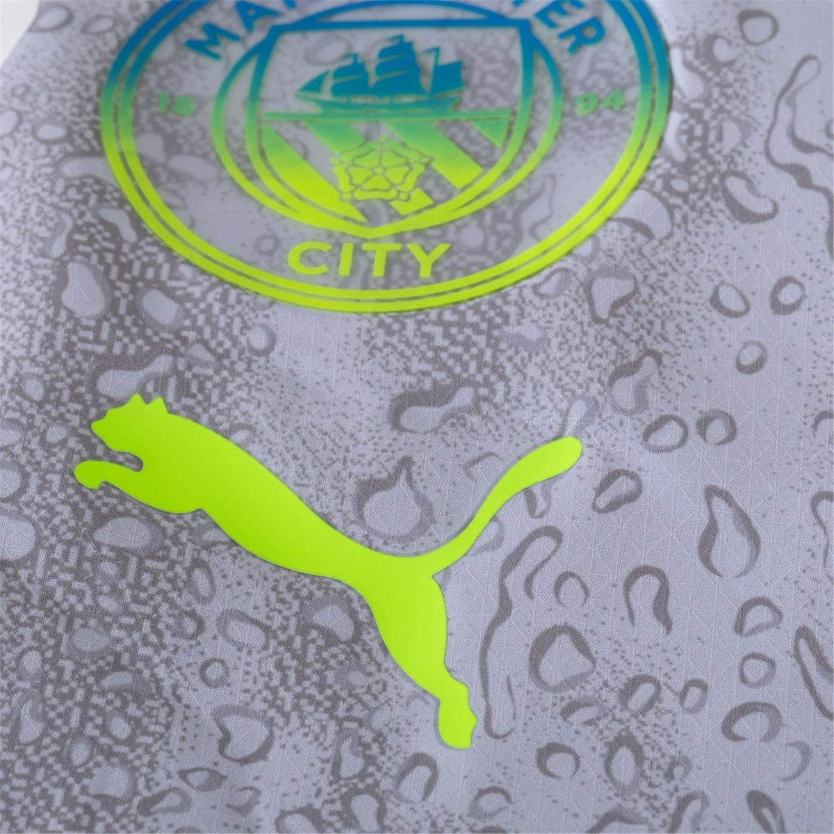 Puma Manchester City Authentic Rayan Cherki Third Jersey w/ EPL + No Room For Racism 25/26 (Cool Weather/Pro Green)