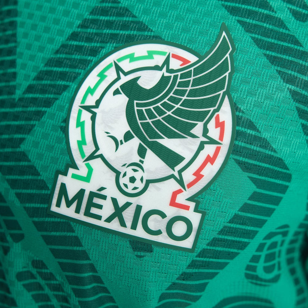 adidas Men's J. Vasquez Mexico Authentic Home 2026 World Cup Jersey (Bold Green)