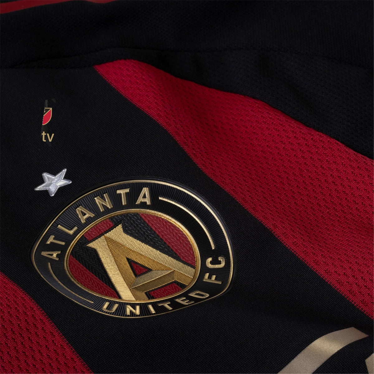 adidas EfraÃ­n Morales Atlanta United Authentic Home Jersey w/ MLS Patches 25/26 (Red/Black)