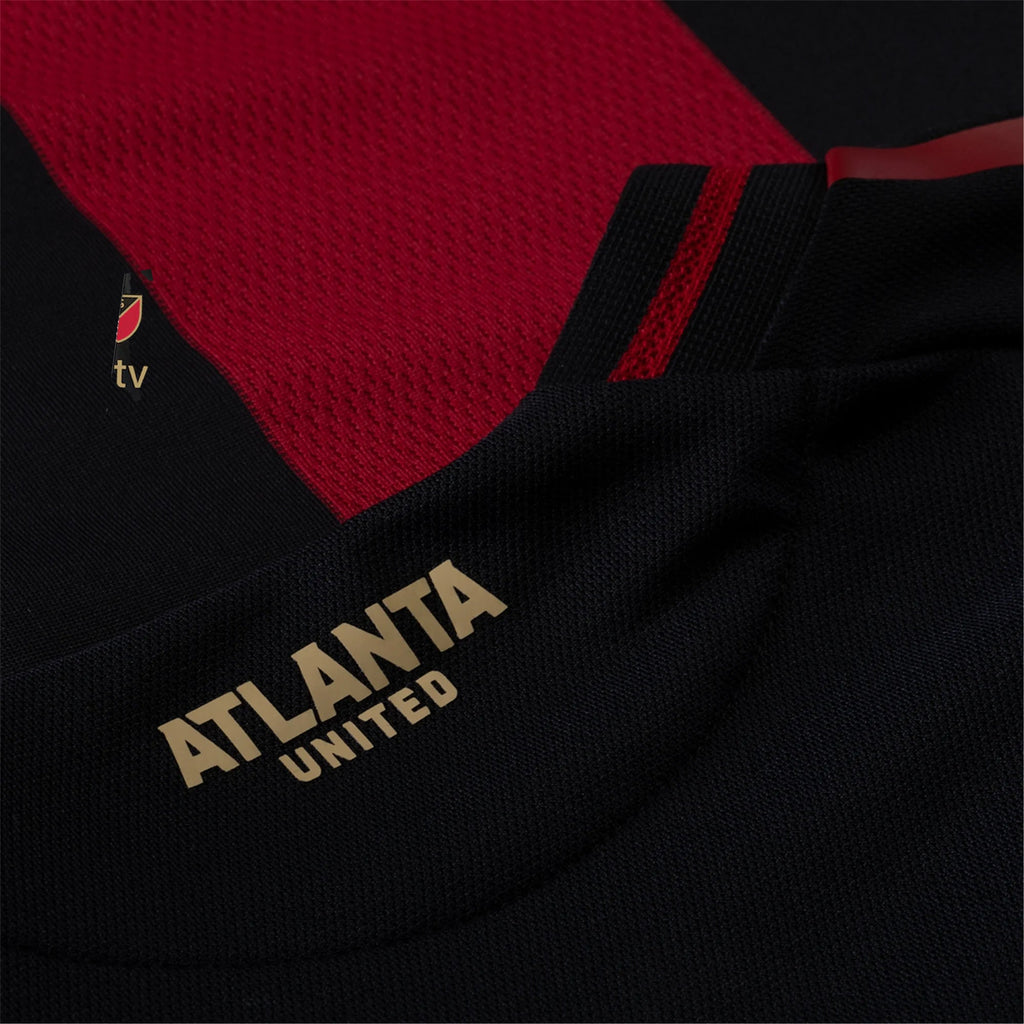 Miguel AlmirÃ³n Atlanta United Authentic Home Jersey 25/26 (Red/Black) - w/ MLS Patches