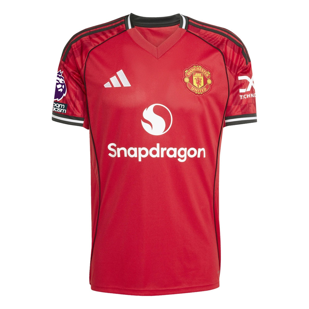 adidas Harry Maguire Men's Manchester United Home Jersey 25/26 w/ EPL + NRFR Patches (Red)