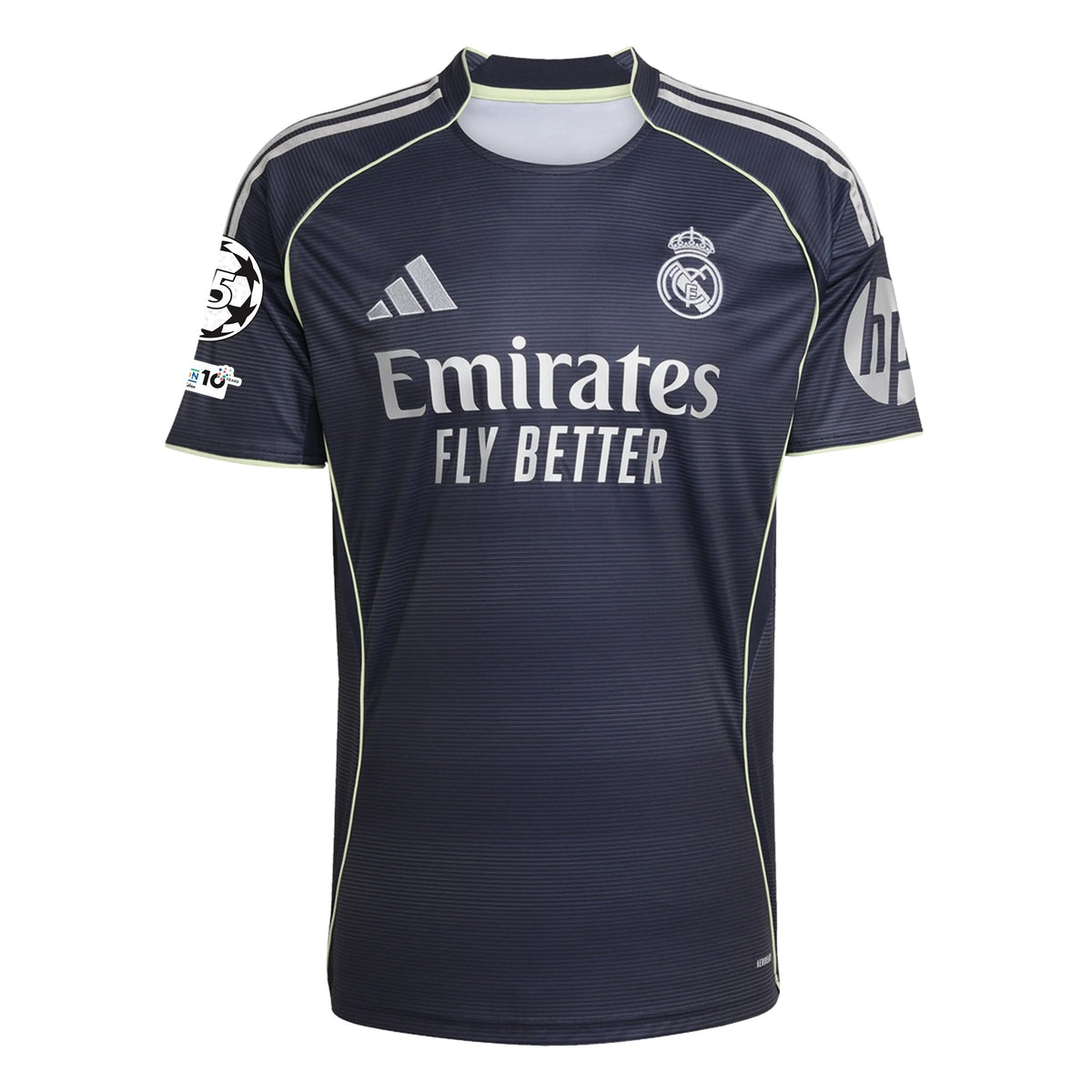 adidas Huijsen Real Madrid 25/26 Away Jersey w/ Champions League Patches (Legend Ink)