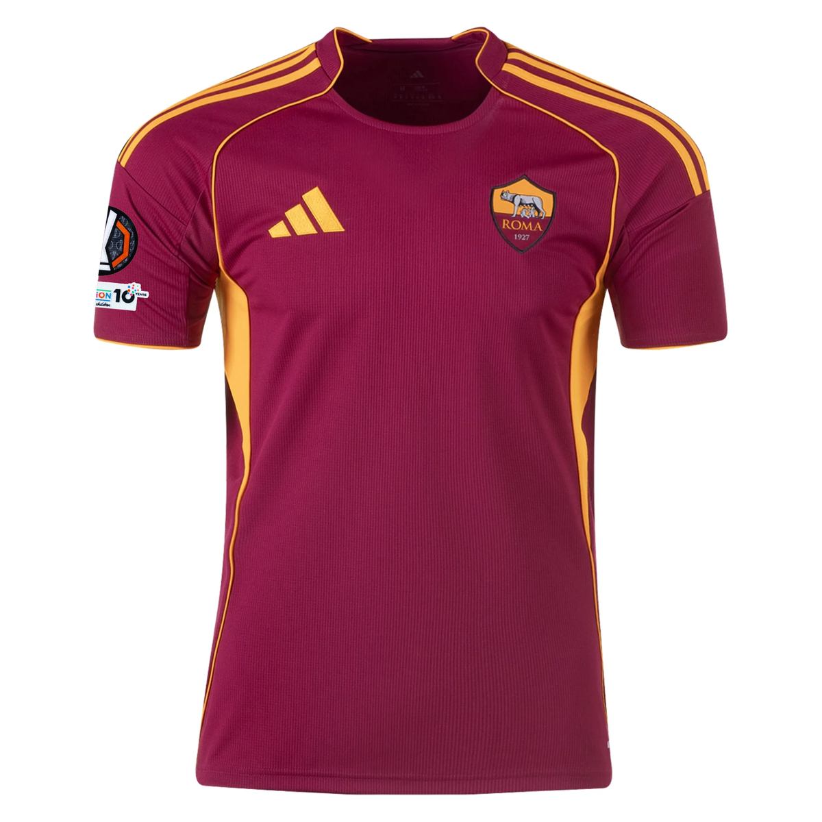 adidas Men's Roma Stephan El Shaarawy Home Jersey w/ Europa League Patches 25/26 (Burgundy)