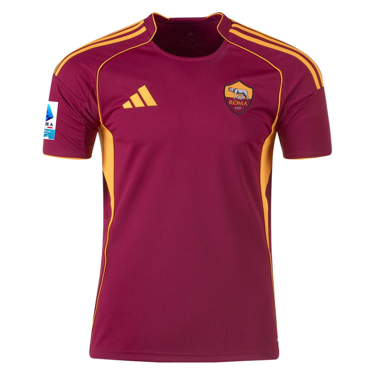 adidas Men's Roma MatÃ­as SoulÃ© Home Jersey w/ Serie A Patch 25/26 (Burgundy)
