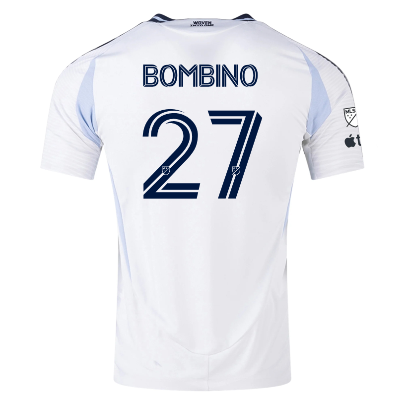 adidas San Diego FC Authentic Luca Bombino Away Jersey 25/26 w/ MLS & Apple Patch (White)