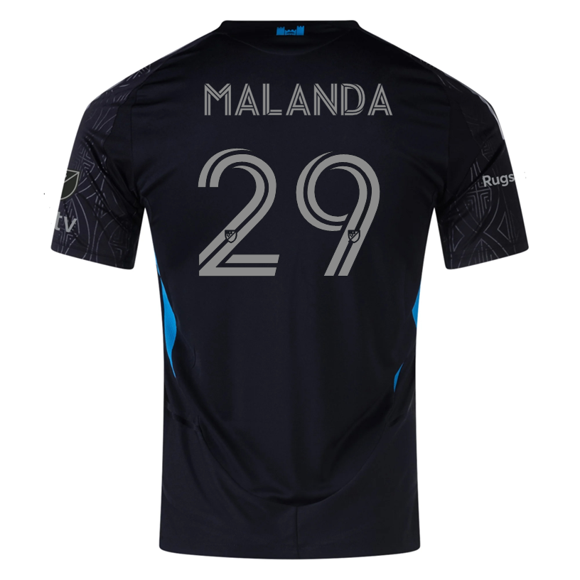 adidas Adilson Malanda Charlotte FC Authentic Away Jersey 25/26 (Black)