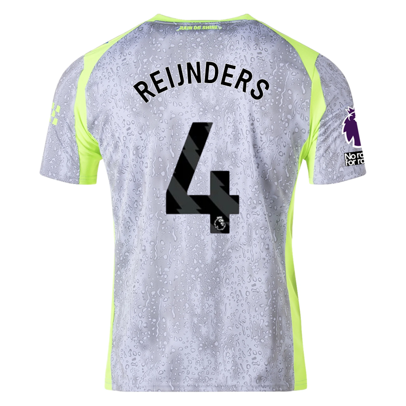 Puma Men's Manchester City Reijnders Third Jersey w/ EPL + No Room For Racism Patches 25/26 (Cool Weather/Pro Green)