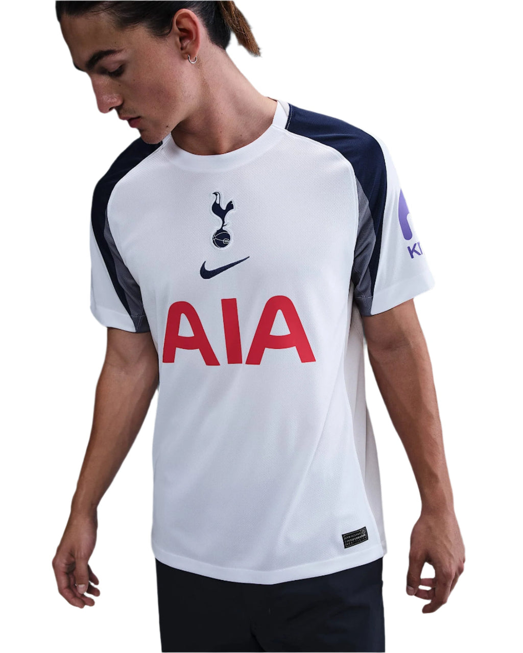 Nike P.M. Sarr Tottenham Hotspurs Home Jersey w/ EPL + No Room For Racism Patch 25/26 (White/Iron/Binary Blue)
