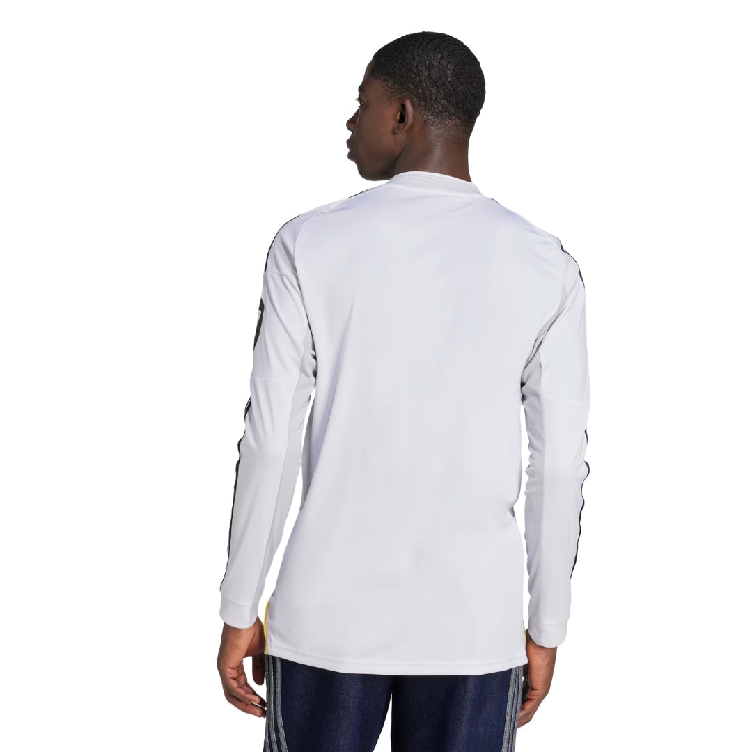 adidas Real Madrid Lucas V. Long Sleeve Home Jersey w/ Champions League Patches 25/26 (White)