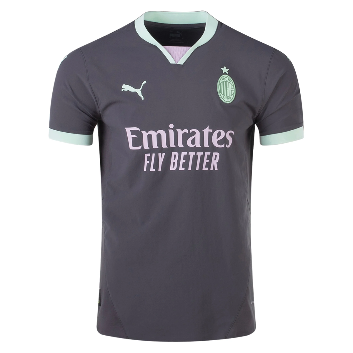 Puma AC Milan Authentic Third Jersey 24/25 (Shadow Gray/Fresh Mint)