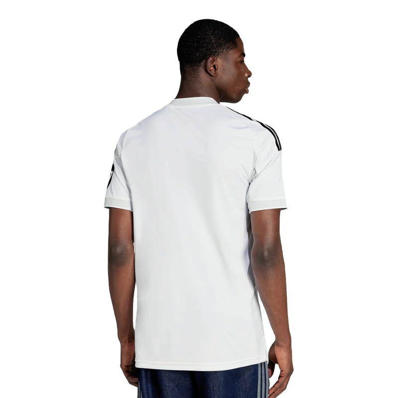 adidas AurÃ©lien TchouamÃ©ni Real Madrid 25/26 Home Jersey w/ Champions League Patches (White)