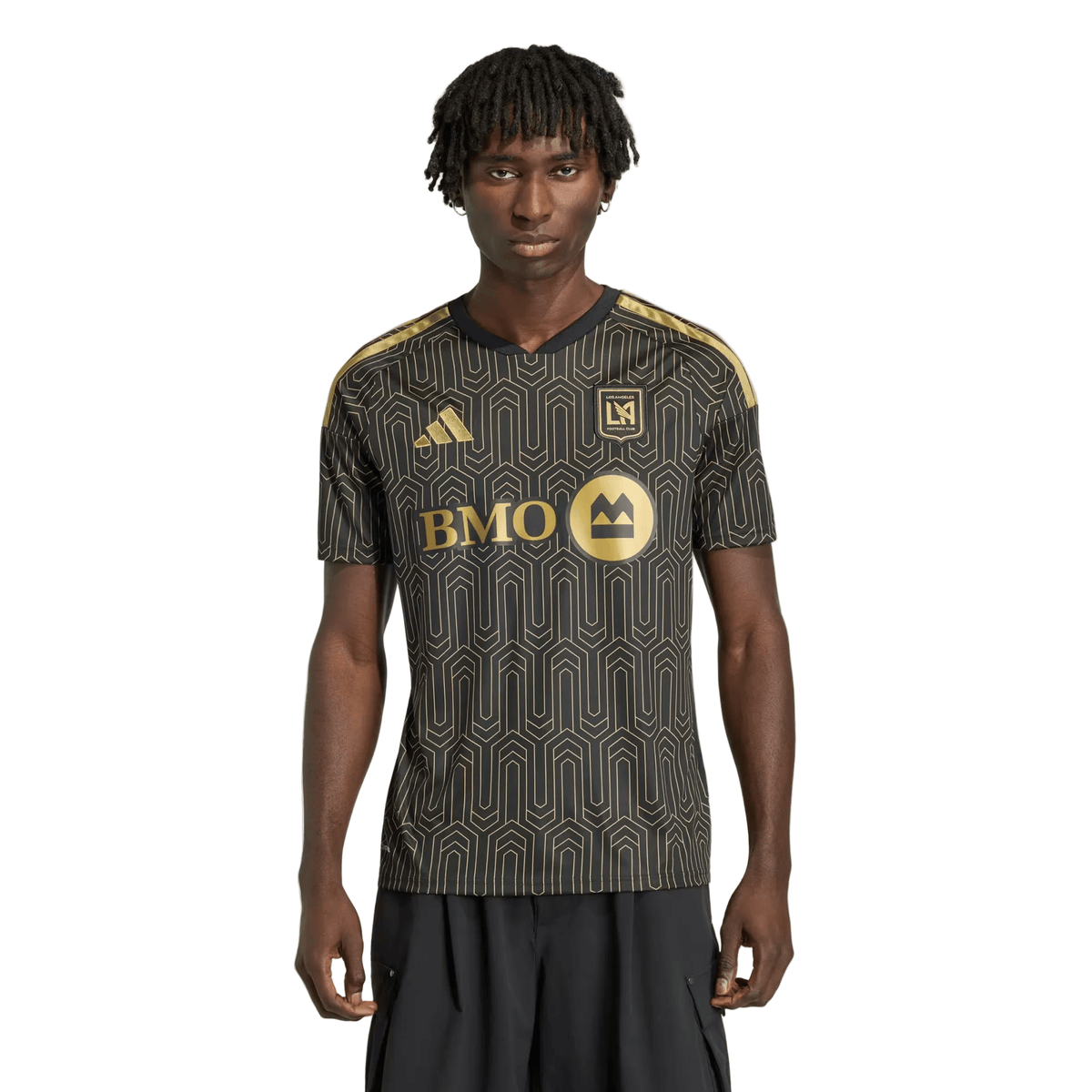 adidas Men's Hollingshead LAFC Stadium Home Jersey 26/27 (Black/Gold)