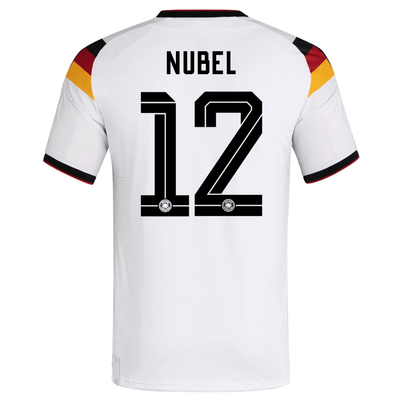 adidas Men's Nubel Germany Authentic Home World Cup Jersey 2026 (White/Black)