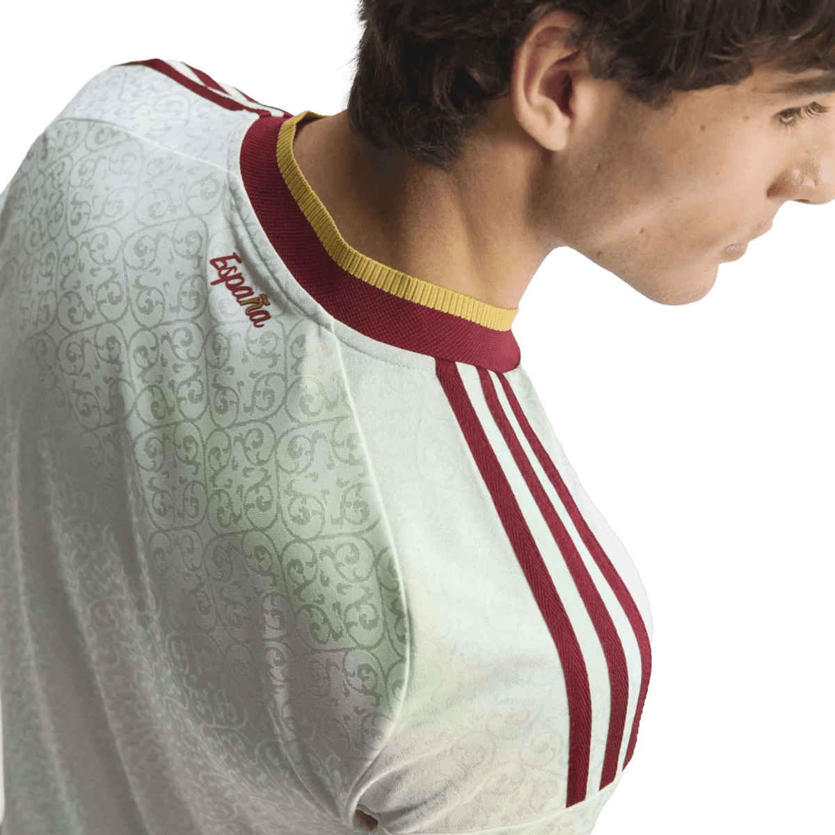 adidas Men's Spain Authentic Dani Olmo Away Jersey 2026 (White)