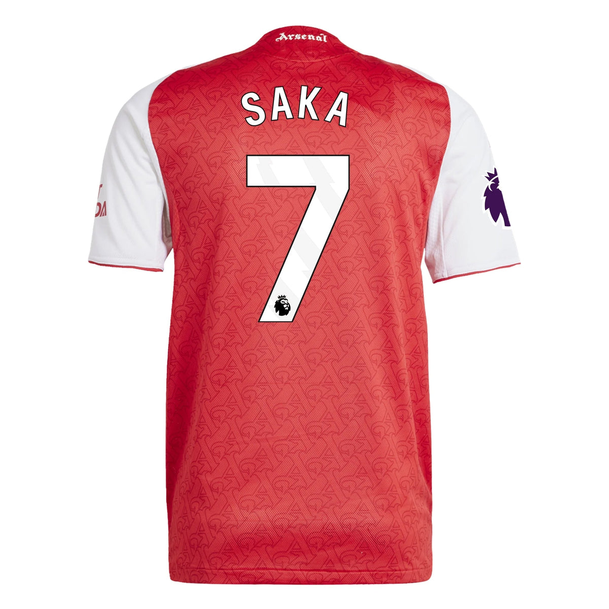 adidas Bukayo Saka Arsenal FC Authentic Home Jersey 25/26 w/ EPL Patch (Better Scarlet/White)