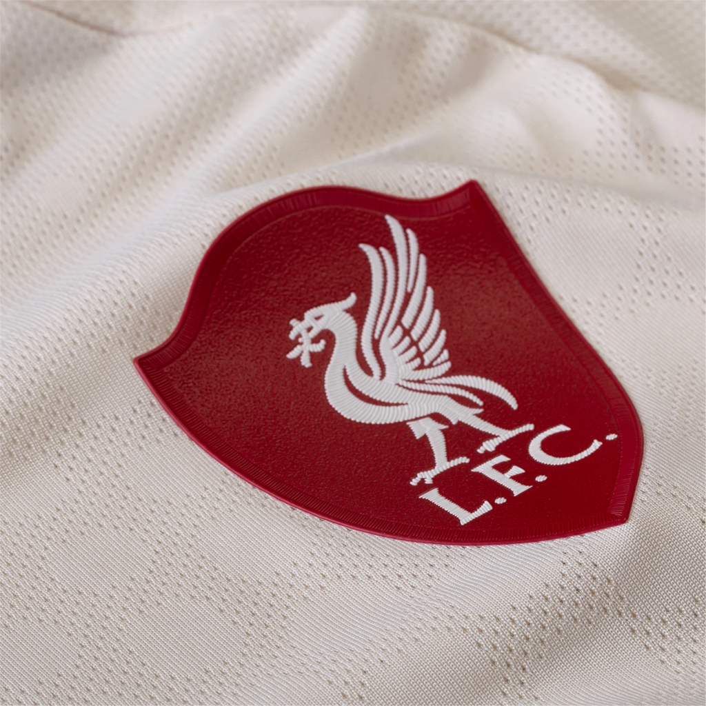 adidas Men's Liverpool Authentic Endo Away Jersey w/ Champions League Patches 25/26 (Wonder White)
