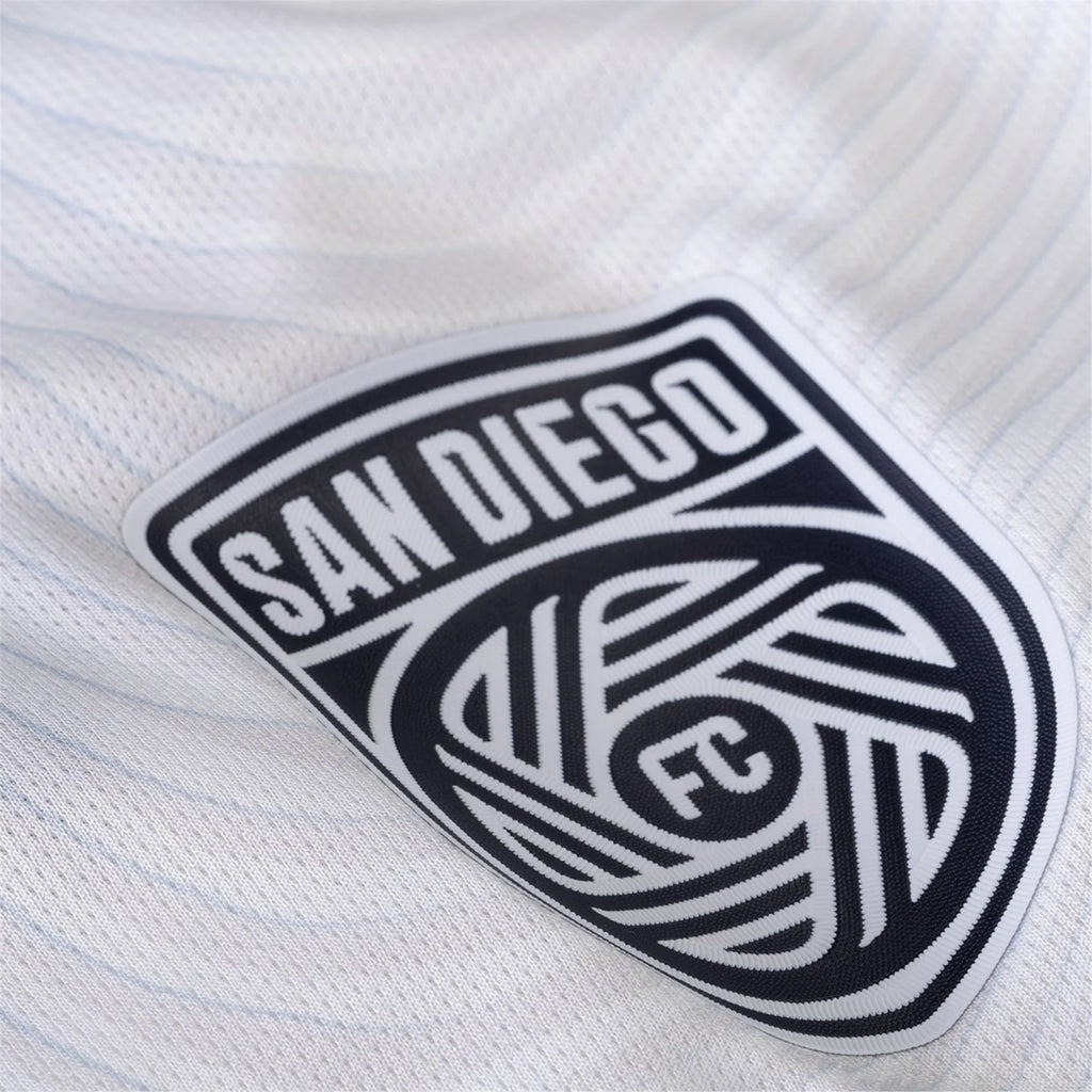 adidas San Diego FC Authentic CJ dos Santos Away Jersey 25/26 w/ MLS & Apple Patch (White)
