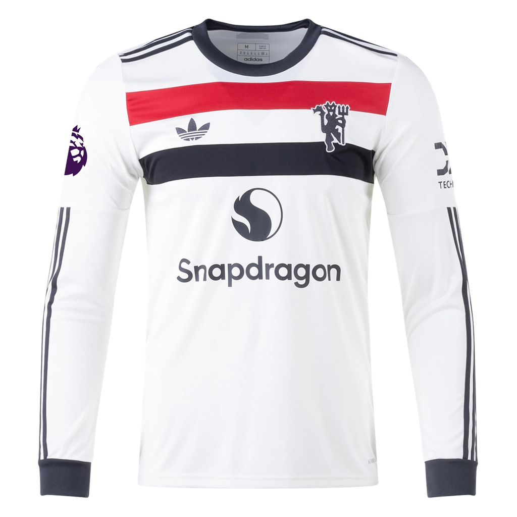 adidas Manchester United Third Long Sleeve Jersey w/ EPL Patch 24/25 (Off White)