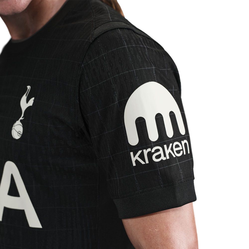 Nike Solanke Tottenham Hotspur Authentic Away Jersey 25/26 w/ EPL Patch (Black/Iron)