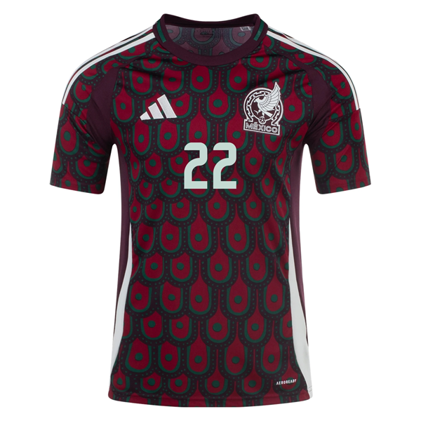 Adidas Mens Mexico Hirving Lozano Home Jersey 24/25 (Multicolor)
