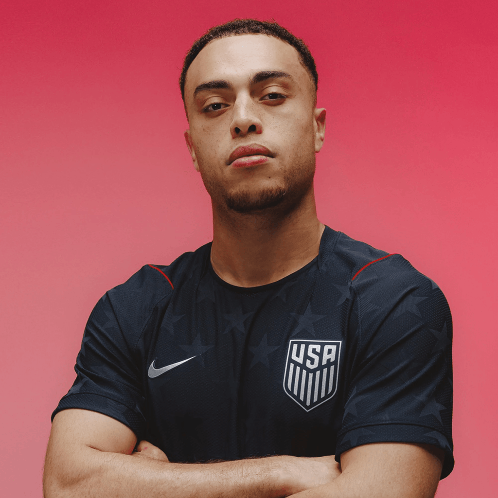 Nike Men's Christian Pulisic United States Match Authentic Away Jersey 2026 (Dark Obsidian/Pure Platinum)