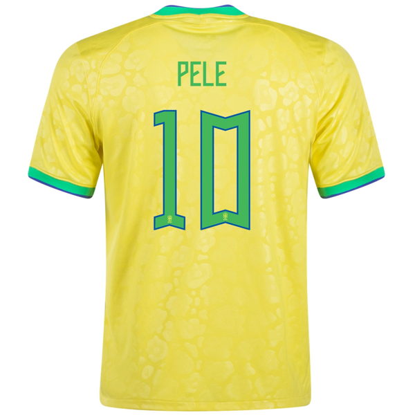Nike Brazil Authentic Pele Home Jersey 24/25 (Dynamic Yellow/Lemon Chiffon/Green Spark)