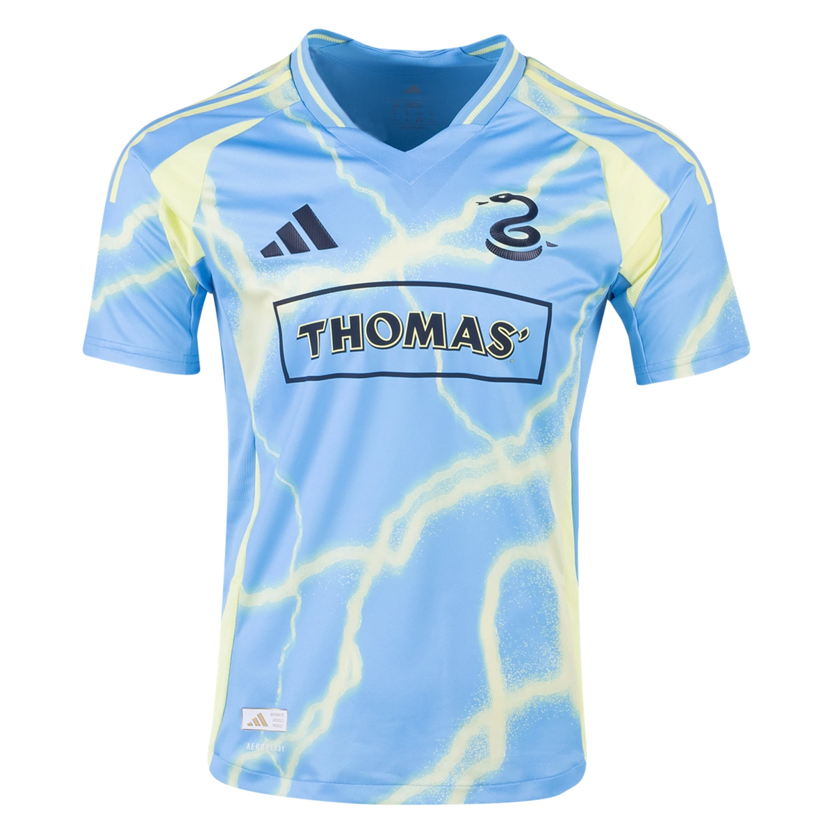 adidas Philadelphia Union Alejandro Bedoya Authentic Away Jersey 25/26 (Blue/Yellow)
